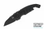 Hogue A01 Microswitch CA Wharncliffe - Black Aluminum - Black Blade
