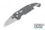 Hogue A01 Microswitch CA Wharncliffe - Grey Aluminum - Tumbled Blade