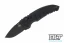 Hogue A01 Microswitch CA Drop Point - Black Aluminum - Black Blade