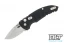 Hogue A01 Microswitch CA Drop Point - Black Aluminum - Tumbled Blade