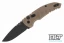 Hogue A01 Microswitch Drop Point - FDE Aluminum - Black Blade