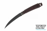 Hogue EX-F02 Clip Point - G-Mascus Black G-10 - Tumbled Blade vs Knight Elements Voodoo - Black Cherry G-10 - Black Blade