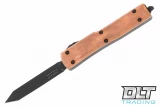Microtech 249-1DLCTCPS UTX-70 Spartan - Copper - Black Blade - Signature Series