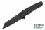 Pro-Tech Malibu Reverse Tanto - Black Handle - Black Blade
