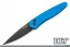 Pro-Tech Newport - Blue Handle - Black Blade