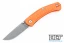 GiantMouse ACE Iona - Textured Orange G-10 - Stonewashed Blade