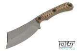 RMJ Tactical Jackdaw - Tungsten Cerakote - Hyena Brown G-10