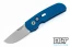 Pro-Tech Calmigo - Blue Handle - Stonewashed Blade