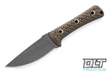 RMJ Tactical Utsidihi 2.0 - Tungsten Cerakote - Hyena Brown G-10