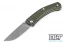 GiantMouse ACE Iona - Textured OD Green FRN - Tumbled Blade