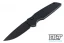 Pro-Tech TR-3 Operator - Black Fish Scale Handle - Black Blade