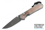 Chris Reeve Large Sebenza 31 - Ladder Damascus - Natural Micarta Inlay