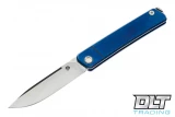 Medford Gentleman Jack - Tumbled S35VN Blade - Blue Anodized Titanium