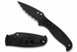 Spyderco Autonomy 2 - Black Blade - Fully Serrated