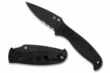 Spyderco Autonomy 2 - Black Blade - Partially Serrated