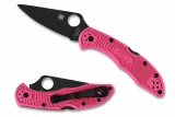 Spyderco Delica 4 - Pink - Black Blade