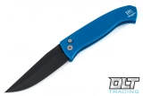 Pro-Tech Brend Model 3 - Blue Handle - Black Blade