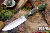 Bark River Knives Mini Aurora Hunter 3V Green Maple Burl - #1