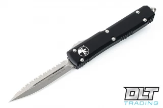 Microtech 122-12AP Ultratech D/E - Black Handle - Apocalyptic Blade