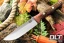 Bark River Knives Bravo 1.25 LT Cru-Wear Red & Gold Tigertail Maple Burl - Red Liners #257550 @BR to be Rampless