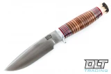 Michigan Hunter Cru-Wear Stacked Leather - Stag Pommel - #10