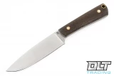 LT Wright Large Pouter AEBL - Flat  - Green Micarta - Matte Finish