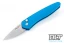 Pro-Tech Half-Breed - Blue Handle - Stonewashed Blade