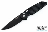 Pro-Tech TR-3 Military Issue - Black Fish Scale Handle - Black Blade