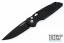 Pro-Tech TR-3 Military Issue - Black Fish Scale Handle - Black Blade