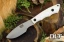 Bark River Knives Mini Canadian 3V White G-10 - Black Liners & Pins