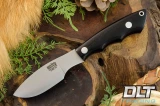 Bark River Knives Mini Canadian 3V Black Canvas Micarta