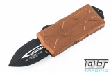 Microtech 157-1TA Exocet - Tan Handle - Black Blade