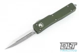 Microtech 147-10OD UTX-70 D/E - OD GreenHandle - Stonewash Blade