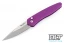 Pro-Tech Newport - Purple Handle - Stonewashed Blade