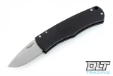 Pro-Tech Magic BR-1 Bolster Release - CA Version - Black Handle - Textured Bolster - Stonewashed Blade