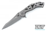 Olamic Cutlery Soloist Agent - Funky Hole Pattern - Rock Handle & Hardware - #1542A