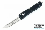 Microtech 123-6 Ultratech T/E - Black Handle - Satin Blade