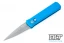 Pro-Tech Godson - Blue Handle - Bead Blasted Blade