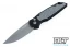 Pro-Tech TR-3 - Black Handle - Grey Rubber Inserts - Bead Blasted Blade