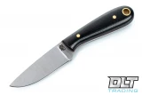 LT Wright Frontier First A2 - Flat Ground - Black Micarta - Red Liners