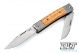 LionSteel bestMan Slipjoint - Two Blade - Olivewood