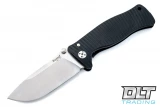 LionSteel SR-1A - Black Aluminum - Satin Blade