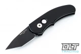 Pro-Tech Runt J4 Tanto - Black Handle - Black Blade