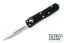 Microtech 232-6 UTX-85 D/E - Black Handle  - Full Serrations - Satin Blade