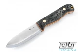 LT Wright Outback 3V - Scandi - Black Micarta - Natural Liners - Matte Finish