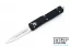 Microtech 147-10 UTX-70 D/E - Black Handle  - Contoured - Stonewash Blade