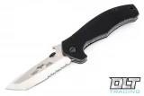 Emerson Mini Roadhouse - Stonewashed Blade - Partially Serrated