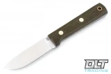 LT Wright Maverick Scout A2 - Flat Ground - Green Micarta - Matte Finish