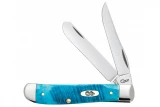 Case Mini Trapper Caribbean Blue Sawcut Jigged Bone