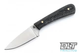 LT Wright Frontier Valley A2 - Flat Ground - Black Micarta - Matte Finish